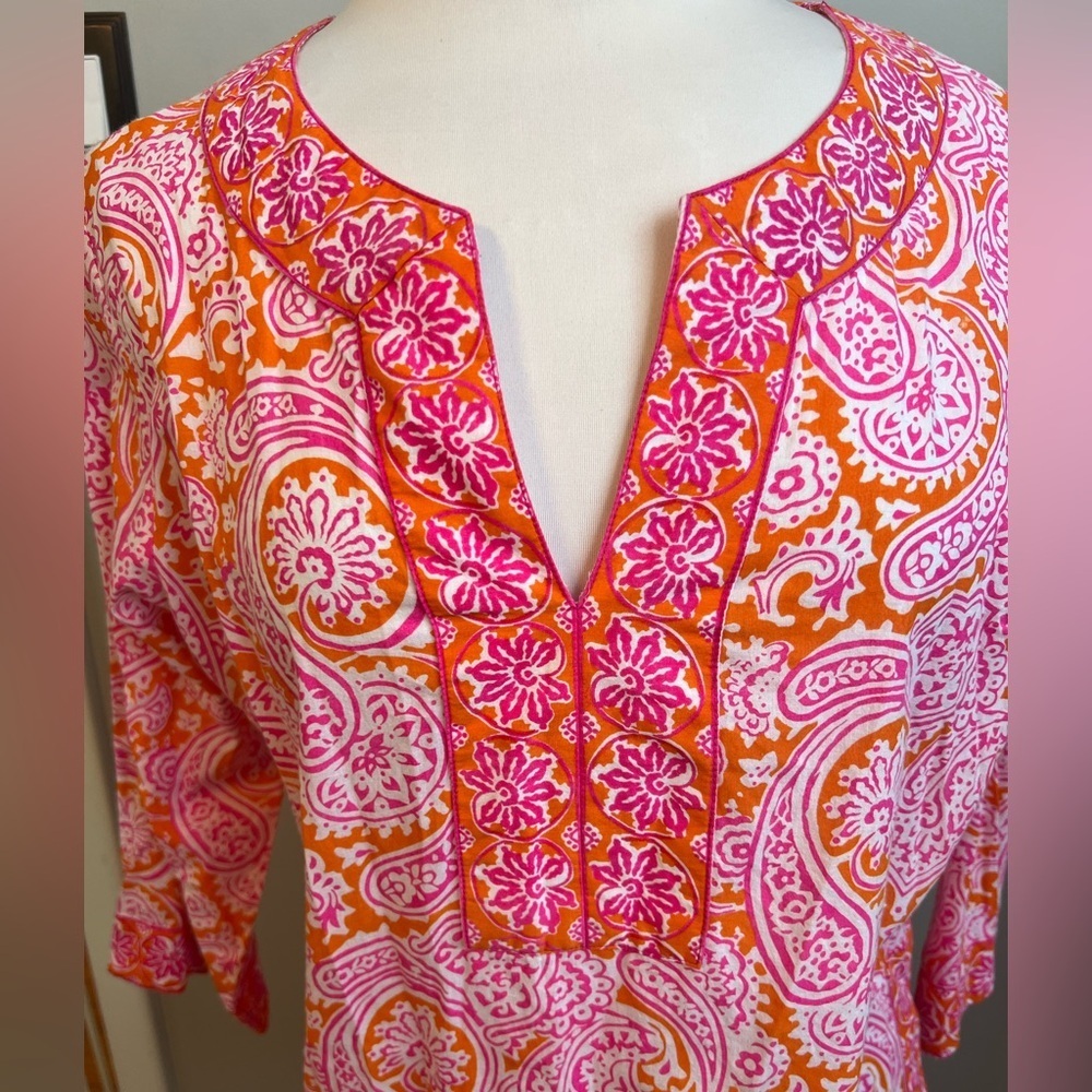 Gretchen Scott Split Neck Tunic - Large - image 4